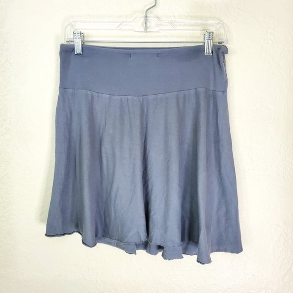 Velvet by Graham & Spencer - Gray Raw Hem Mini Skirt - Picture 2 of 5